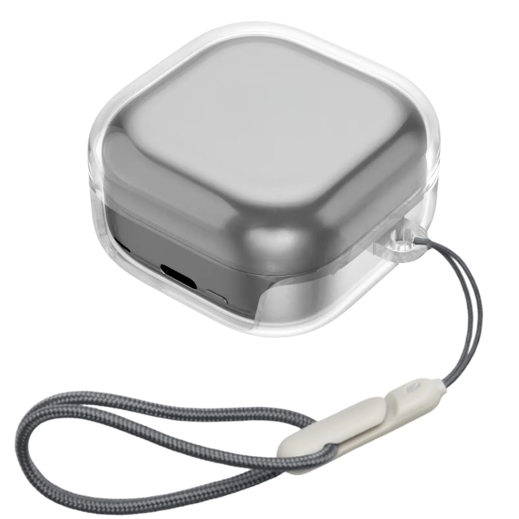 Transparent Shockproof Soft TPU Case with Lanyard & Cleaning Kit