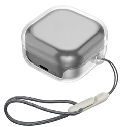 Transparent Shockproof Soft TPU Case with Lanyard & Cleaning Kit for Galaxy Buds 4 (02)