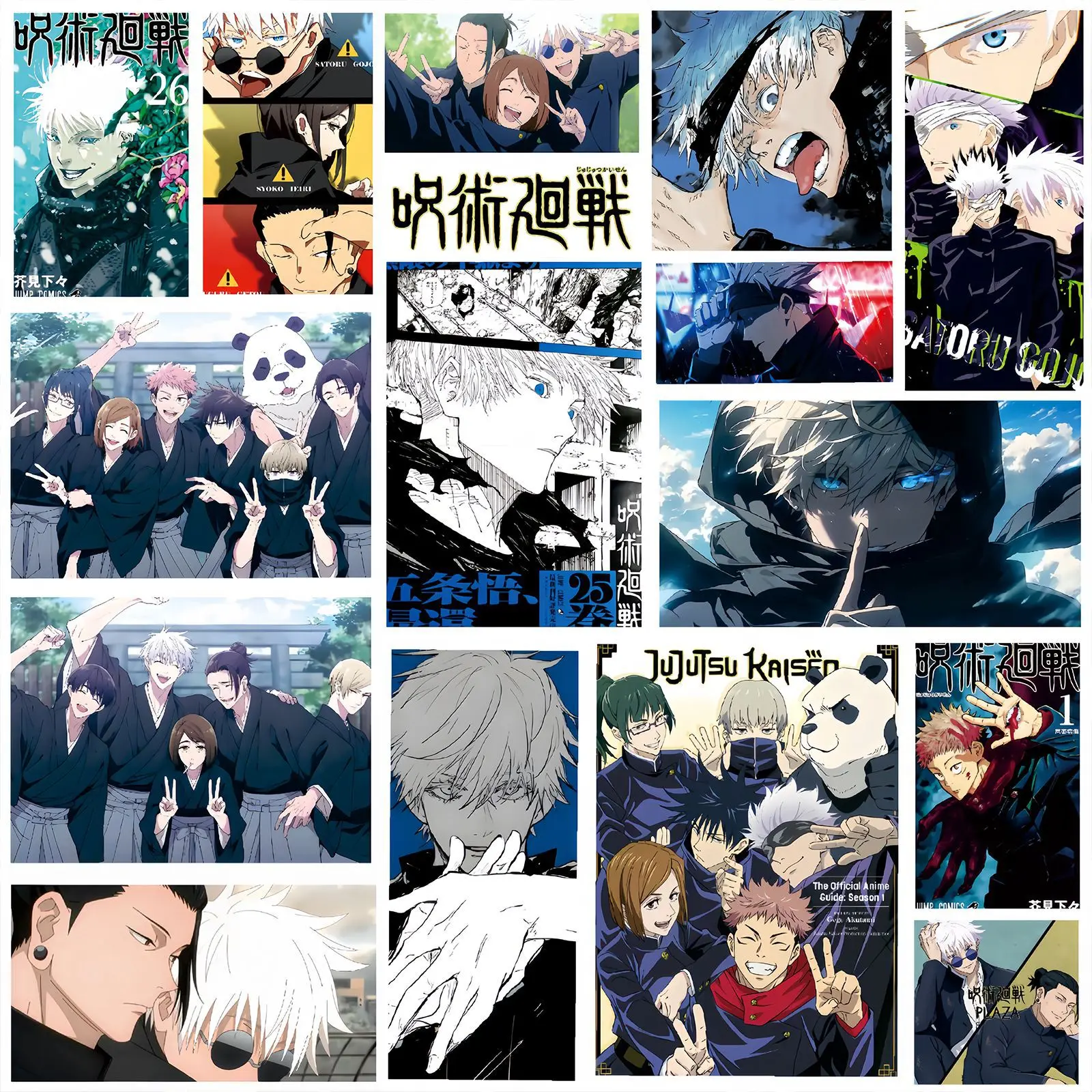 Cartoon Stickers 80PCS Anime Jujutsu Kaisen Itadori Yuji Satoru Gojo Graffiti for Phone Luggage Laptop