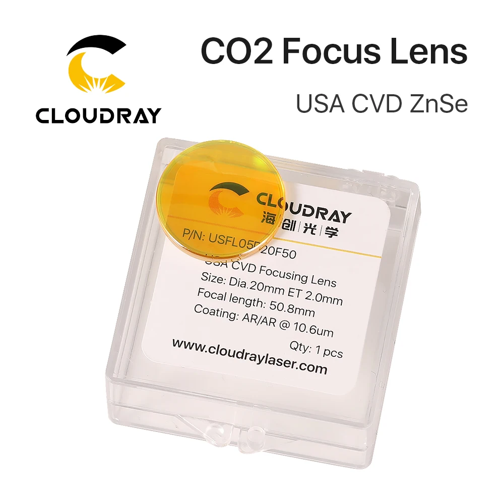 18mm ZnSe Focus Lens 50.8mm Focal Length 2.0mm Edge Thickness 2.0 for C02 Laser 10.6um Engraver/Cutter Machines 