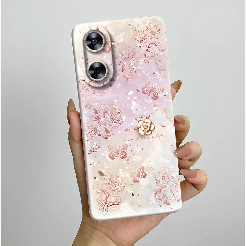 Aesthetic Flowers Silicone Soft Protective Phone Case