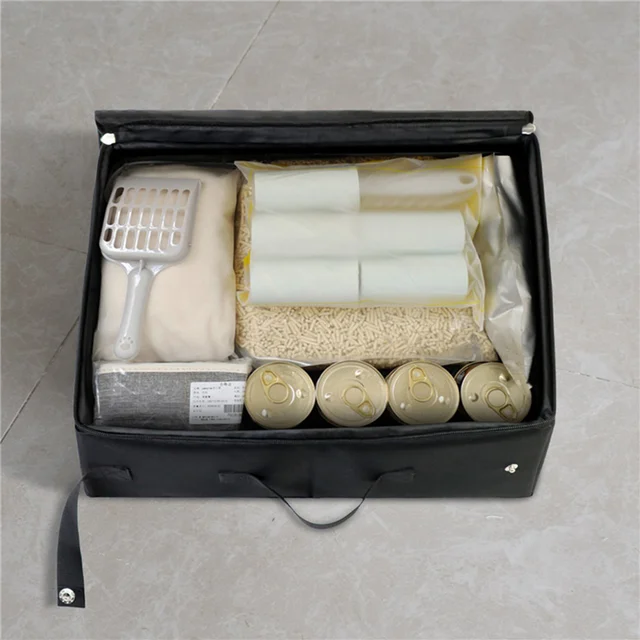 2X Portable Litter Box With Lid, Leak-Proof Collapsible Cat Litter Box Great For Travel Hotel Stays And Road Trip 3