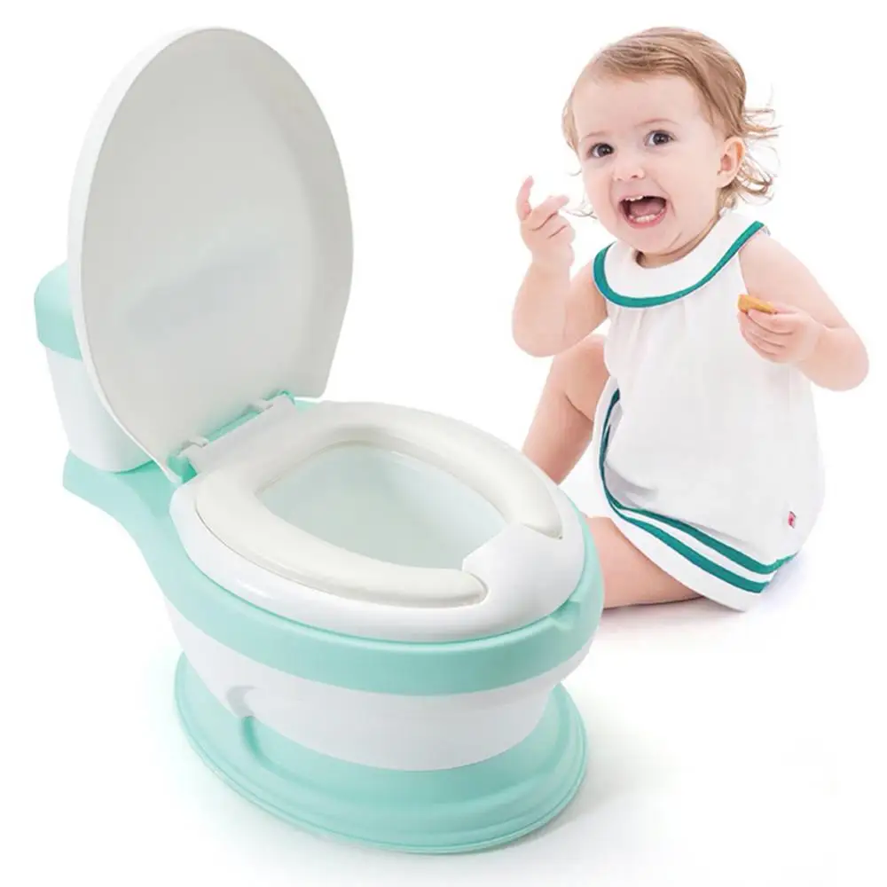 Soft 3 in 1 Cushion Kids Children Toilet Seat Stand Potty Training Stand Potty Toilet Training Seat Step Stool with Splash Guard 4
