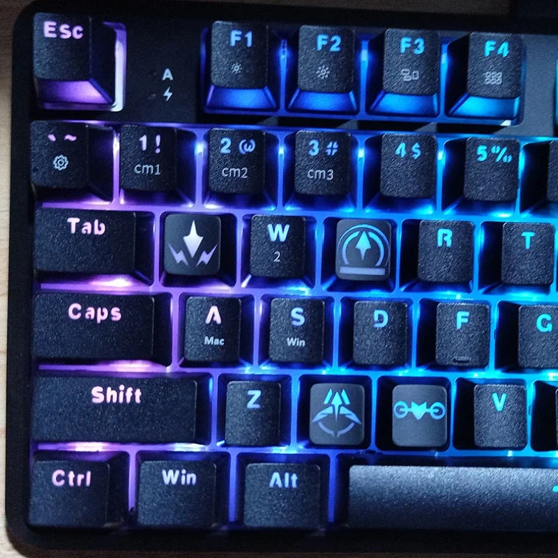 Valorant Keycaps para Teclado Gamer Translúcido Teclado Mecânico Skill Cap Perfil Original do Oem Chaves Abs Dye Sub Keycap Presente - Imagem 3