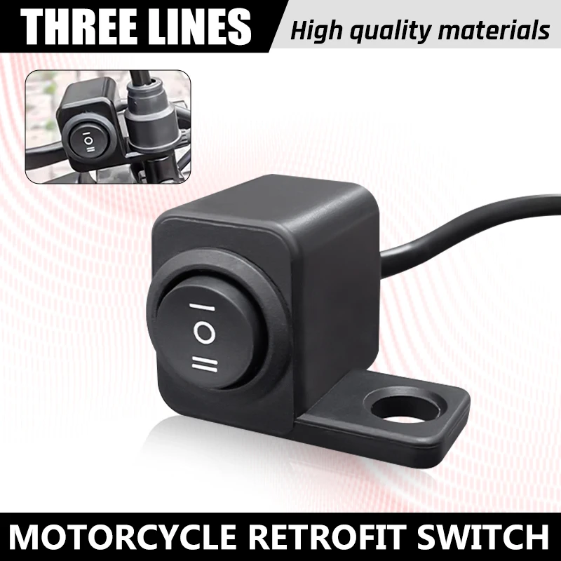 Left 3-way motorcycle switch Side Mirror Mount Heavy Duty Universal