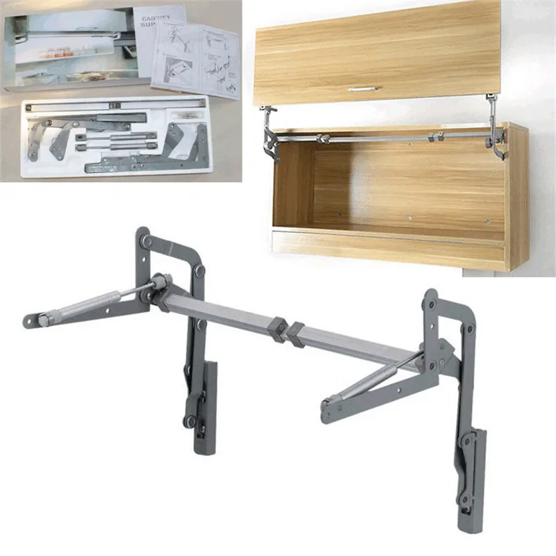 

Kitchen Cupboard Pneumatic Lift Up Mechanism Swing Hinge Cabinet Lifting Pneumatic Vertical Bracket