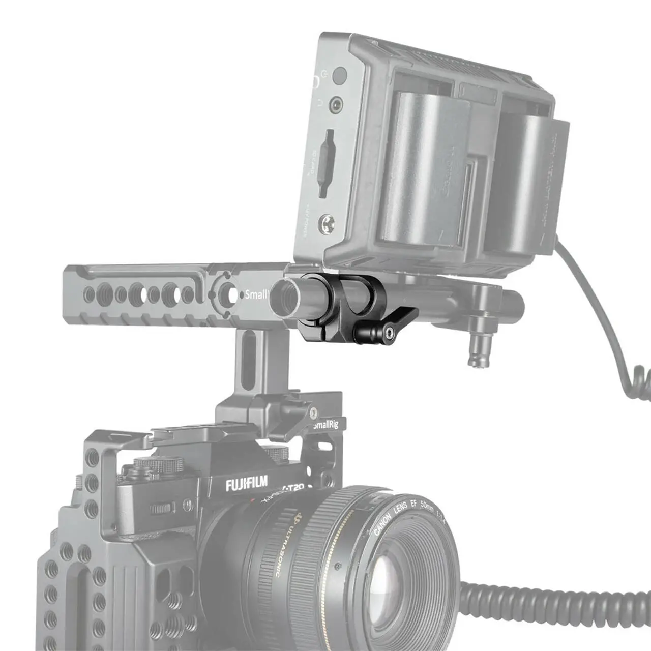 15mm Rod Clamp Single Rod Mount for EVF Mount 15mm Rods Support System Microphon