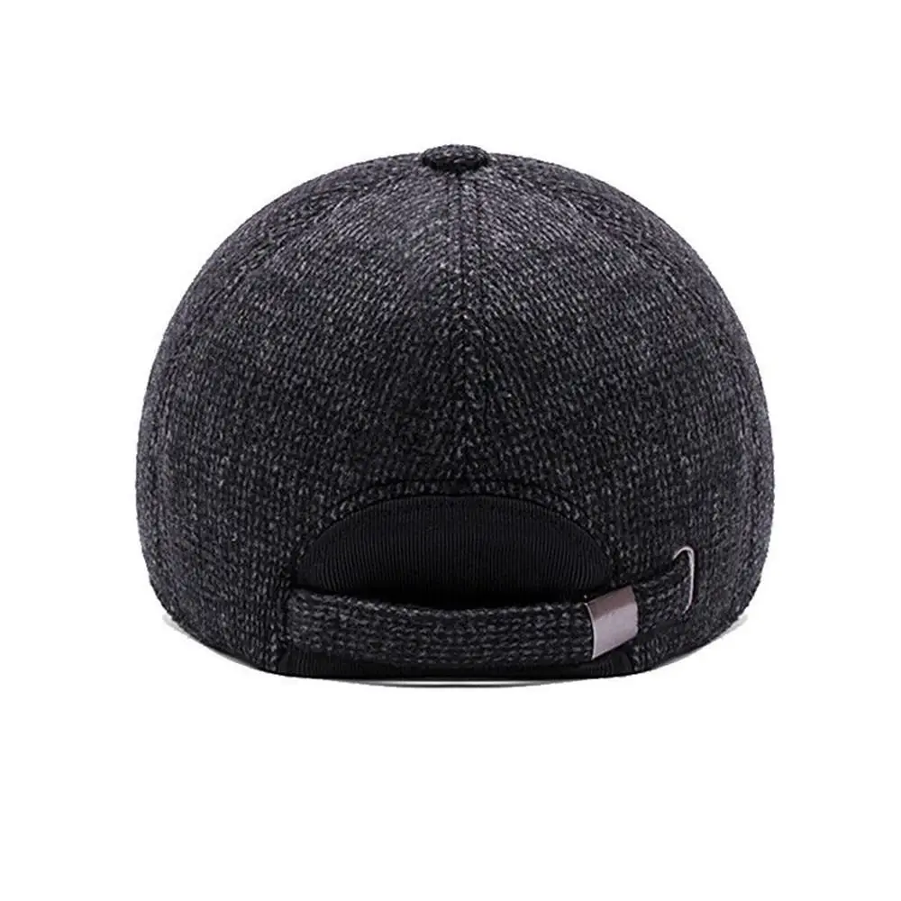 Winter hat men adjustable autumn outdoor thick warm earmuffs baseball cap