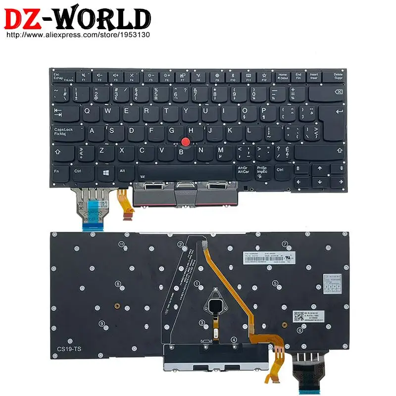 Las Ndc Cfb de gr Cfr is ic se Teclado Retroiluminado para Lenovo Thinkpad x1 Yoga 5th 4th Gen Laptop Latino Espanhol sp es be tr - Imagem 4