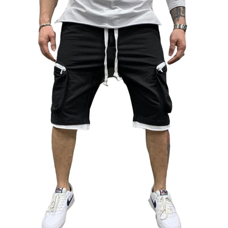 Summer Loose shorts men's jogging short pants Casual fitness streetwear men Multi-pocket sport casual hip cargo shorts