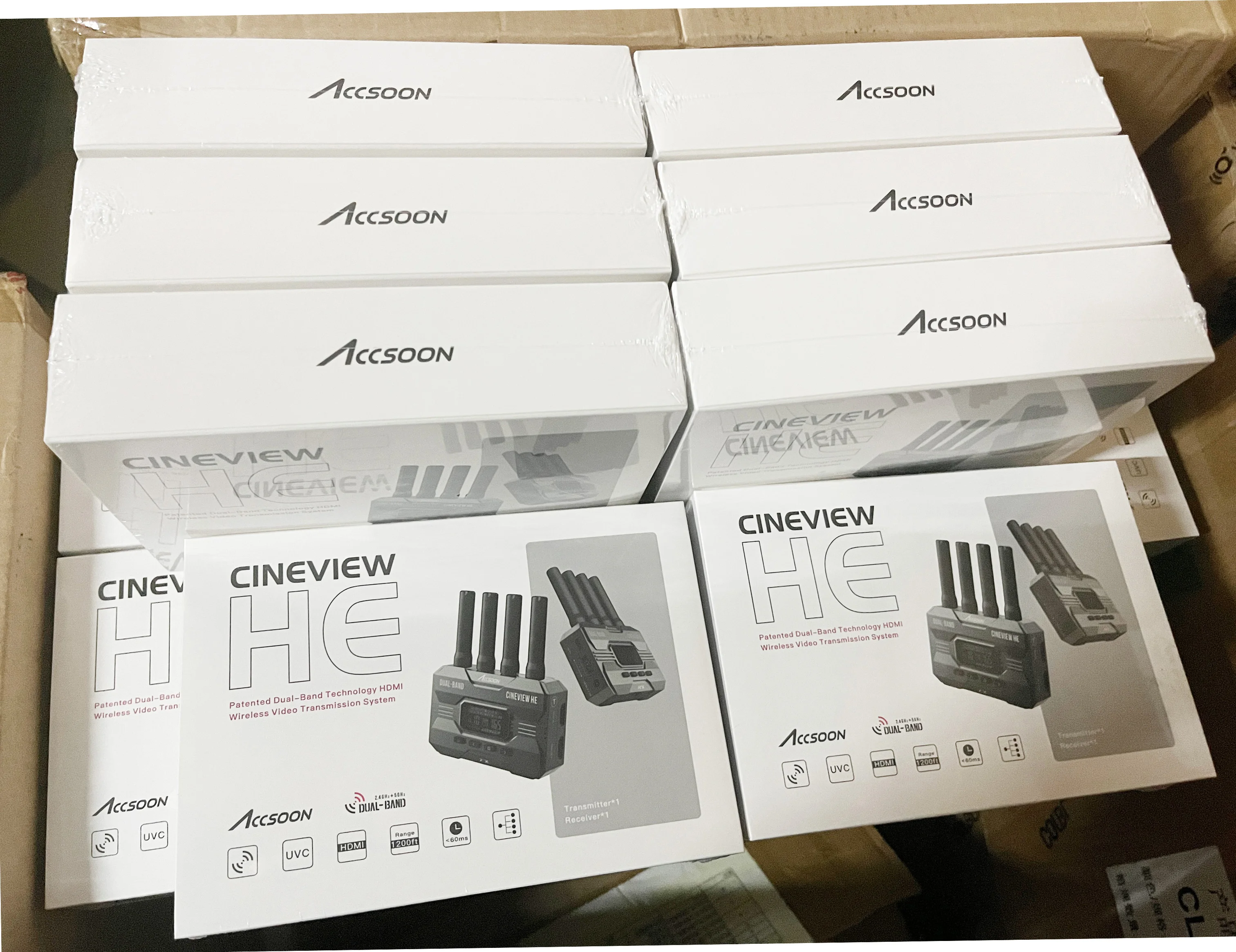 Description Picture 2 of itemAccsoon CineView HE 2.4Ghz 5Ghz Dual Band Wireless Video Transmitter Receiver Multi-Spectrum Wireless Video Transmission System