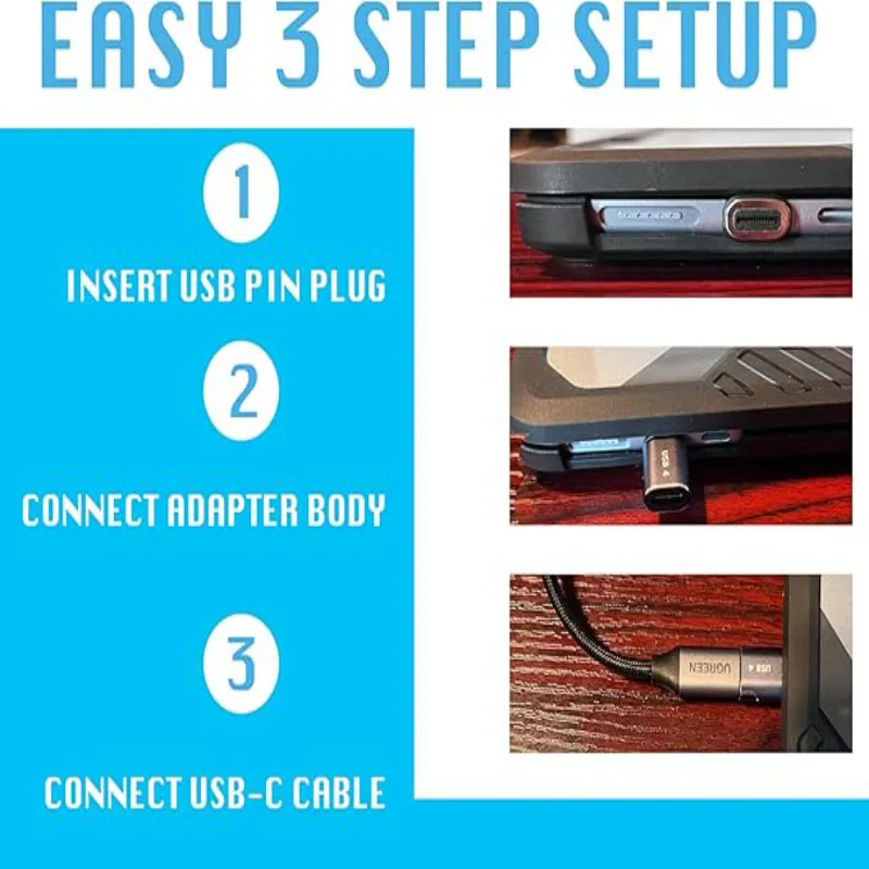 Ultra-Fast Magnetic USB-C to USB-C Charging & Data Transfer Cable - 240W Power, 80 Gbps Speed