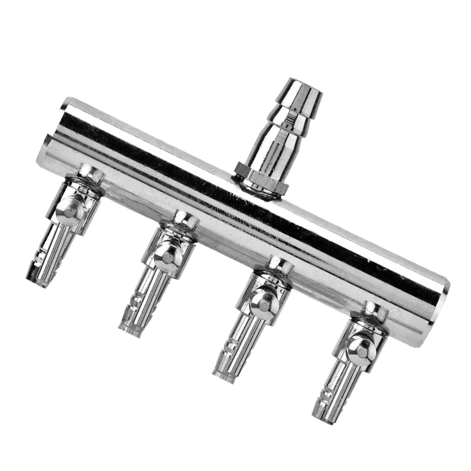 Aquarium-Luftstromventil, Edelstahl, für Aquarien, Luftstrom, 8 mm, drehen Sie sich auf 4 mm Splitter-Steuerventil – Detail 8