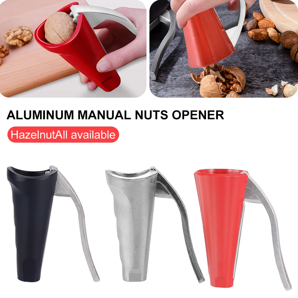 Nut Cracker Aluminum Manual Nuts Opener Funnel Shape Multifunction
