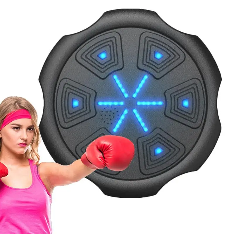 

Music Boxing Machine LED Lighted Electronic Punching Machine 2000mAh Rechargeable Battery Wall Mounted Music Boxer For Adults