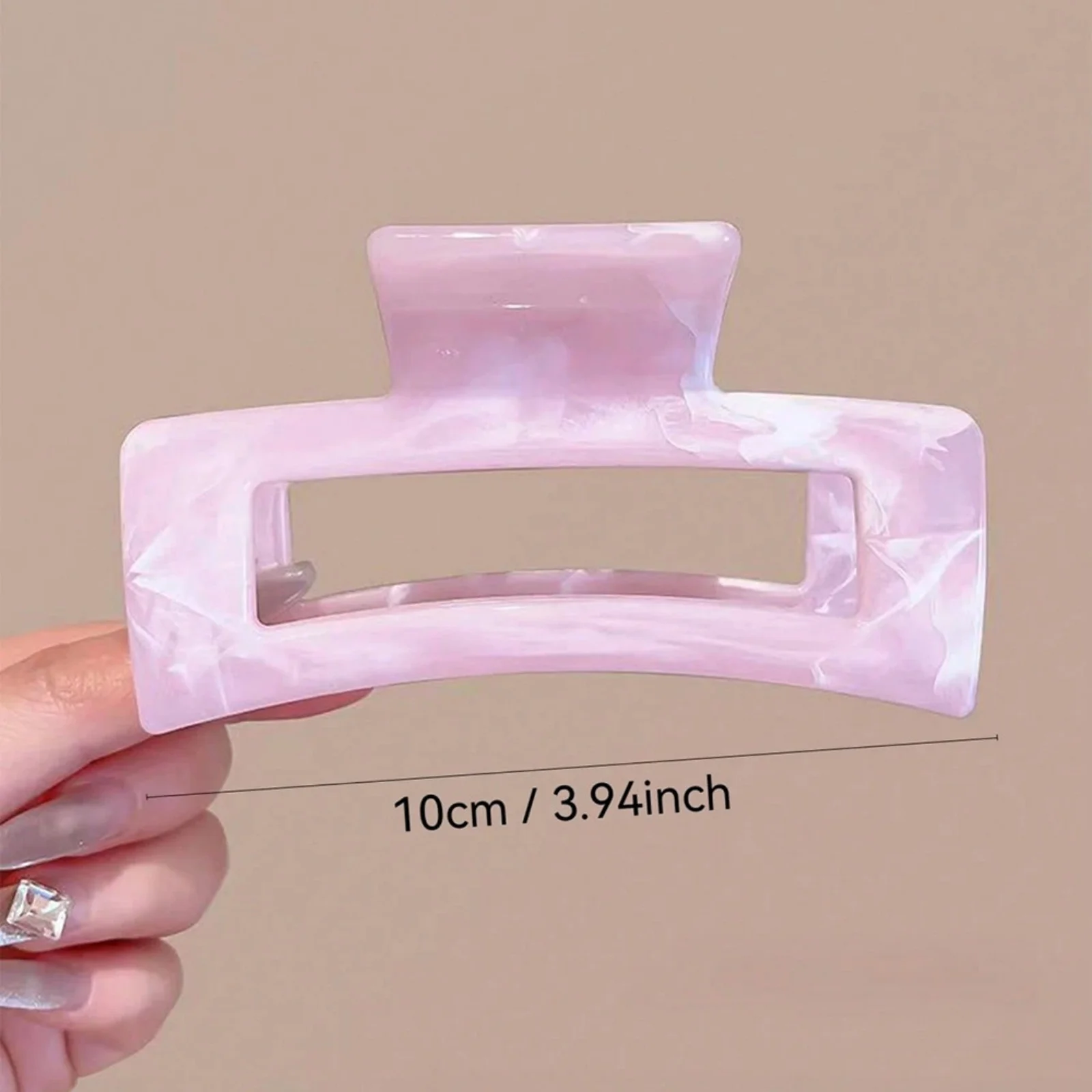 1PC Stylish Translucent Hair Claw Clips Set， Ideal for Securing Thick Hair, Chic Hair Accessories for Women