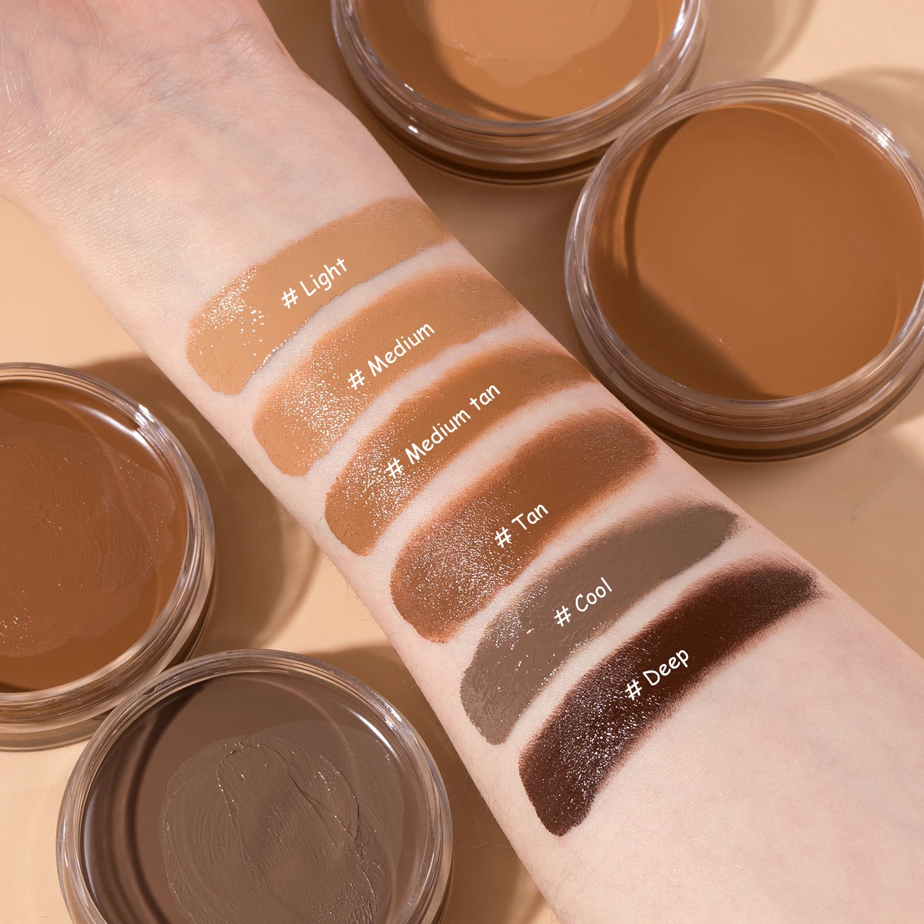 Waterproof Foundation For Dark Skin 0.7oz Cream Bronzer