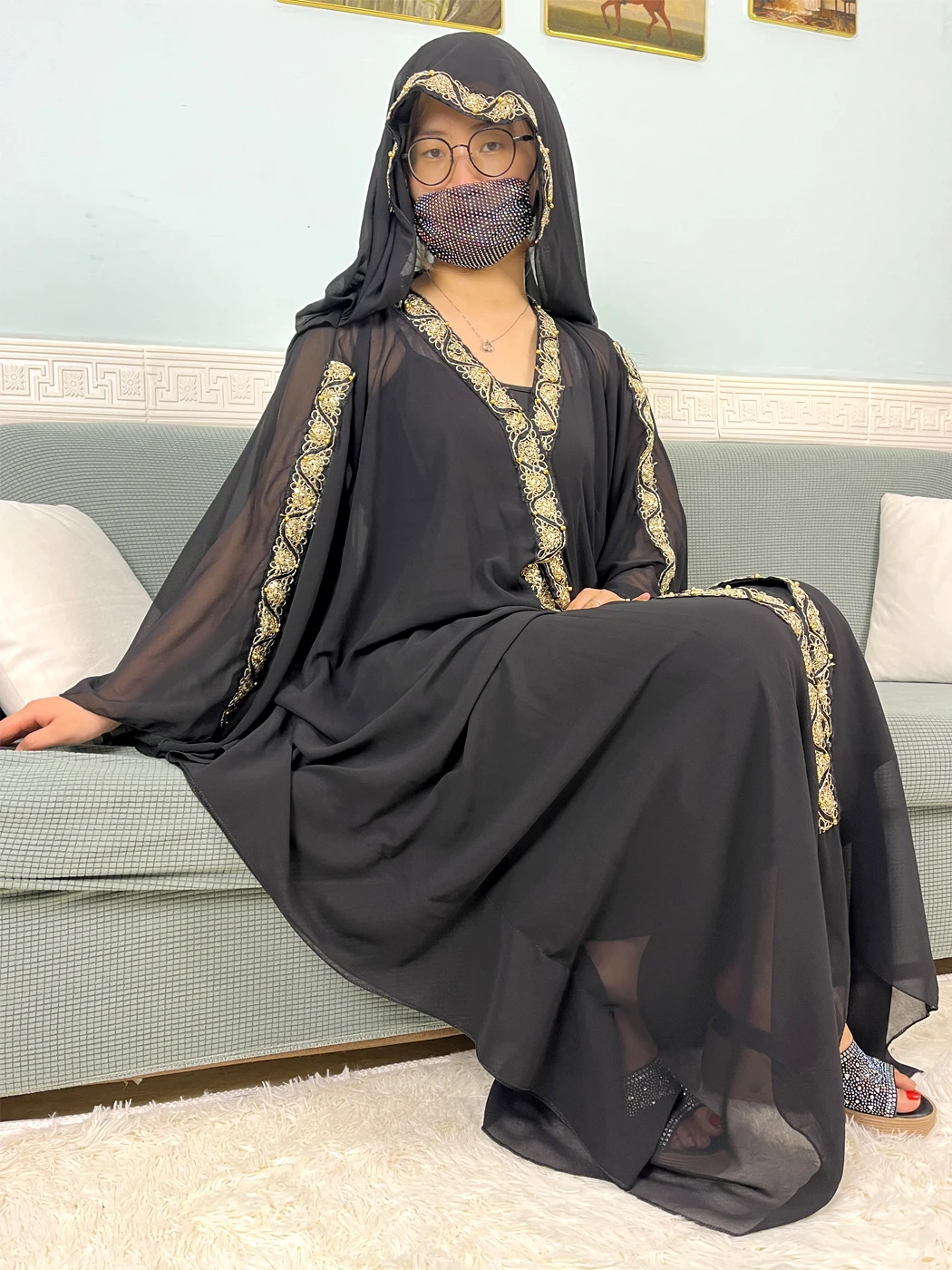 S.H ARAB SHOP عباية تركية ترند مغربي 2