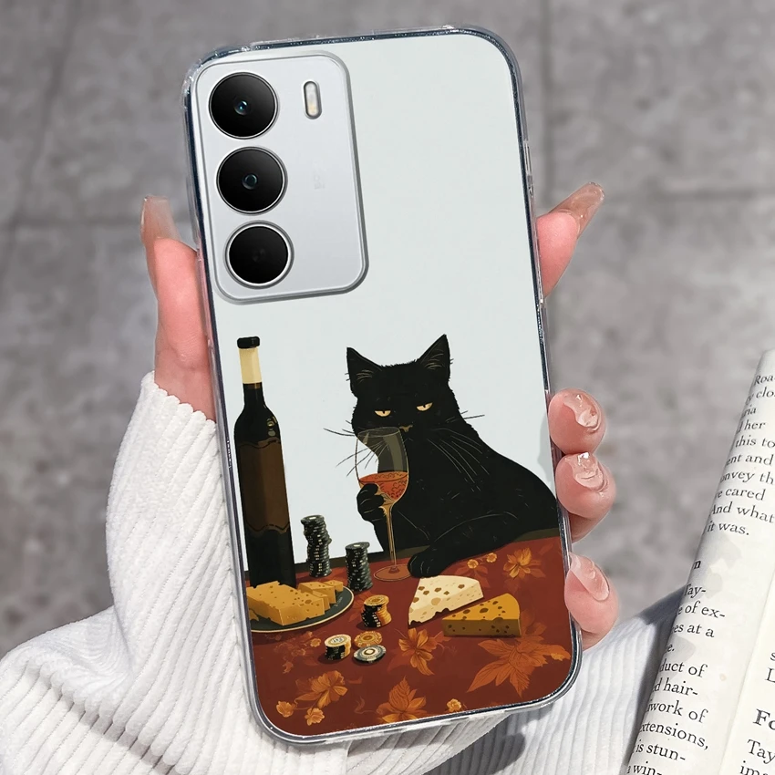 Fashion Astronaut Pattern Transparent Phone Case - Anti-Fingerprint TPU Clear Back Cover