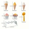 Children Beach Toys Ice Cream Model Bulldozer Sandbox Set For Kids Safe Plastic Wheat Straw Summer Outdoor Sand Water Game Gifts 6