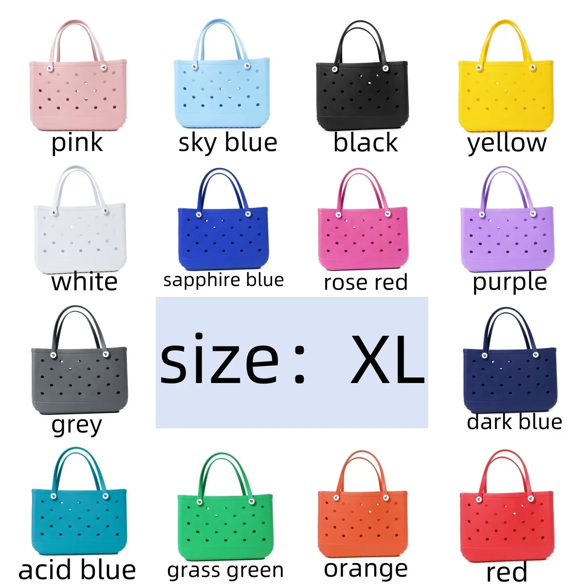 Summer Beach Bags Waterproof Travel Bag Sandproof Handbag Multi-Purpose Storage Bag Women's Storage Beach Bogg Bags