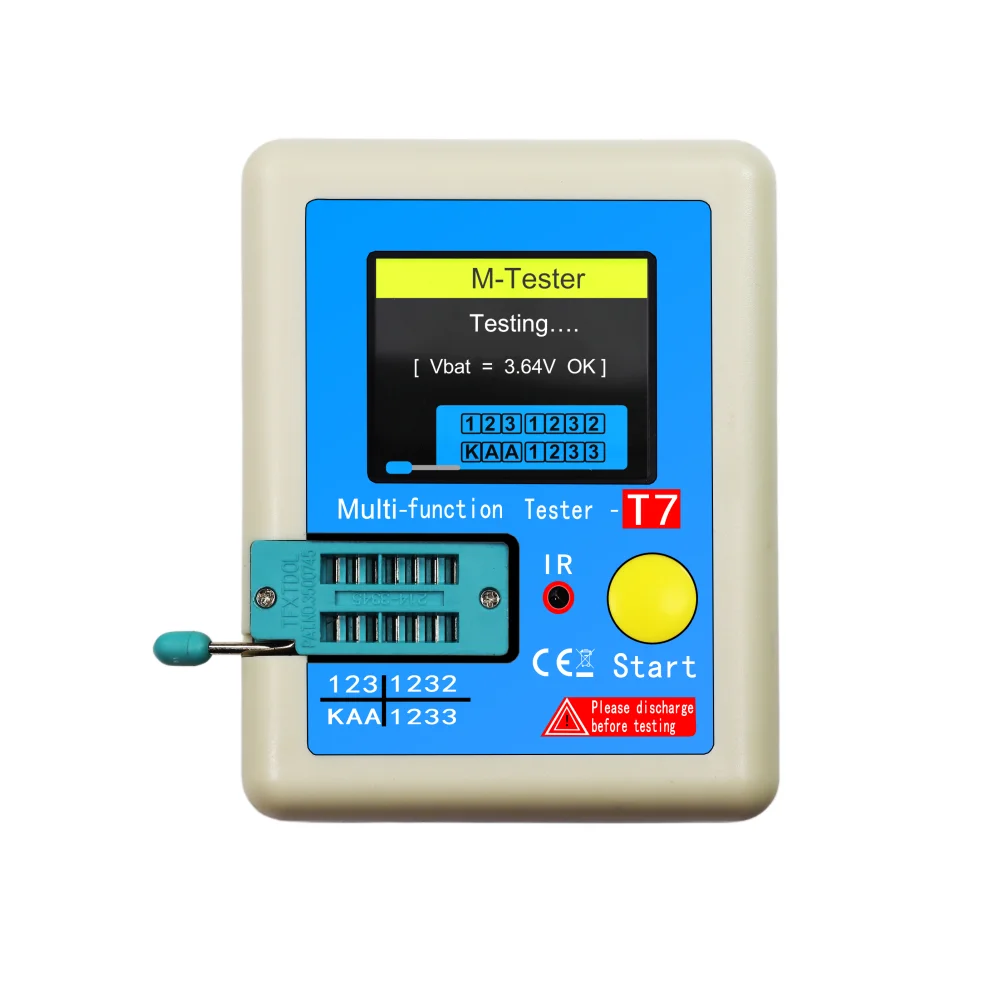 LCR-T7 T1 T4 Multi-meter LCD Display Transistor Tester Diode Triode Capacitor Resistor