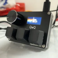 O3C SayoDevice OSU O3C Rapid Trigger Hall Switches Magnetic Pink Switches Keyboard With Knob Screen Copy Paste Shotcut - Image 2