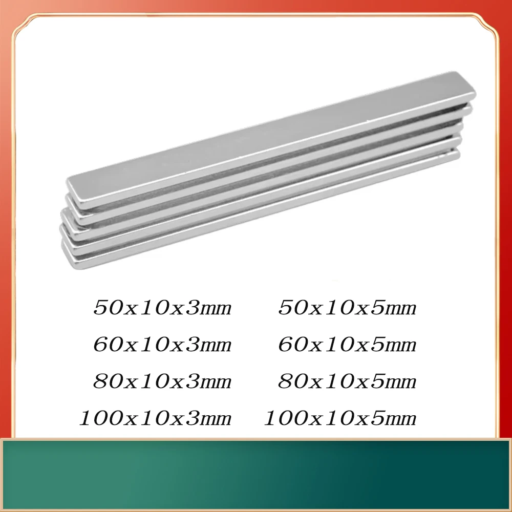 Powerful Rectangular Magnets for Versatile Use - Ideal for Refrigerator, Office, and DIY Projects