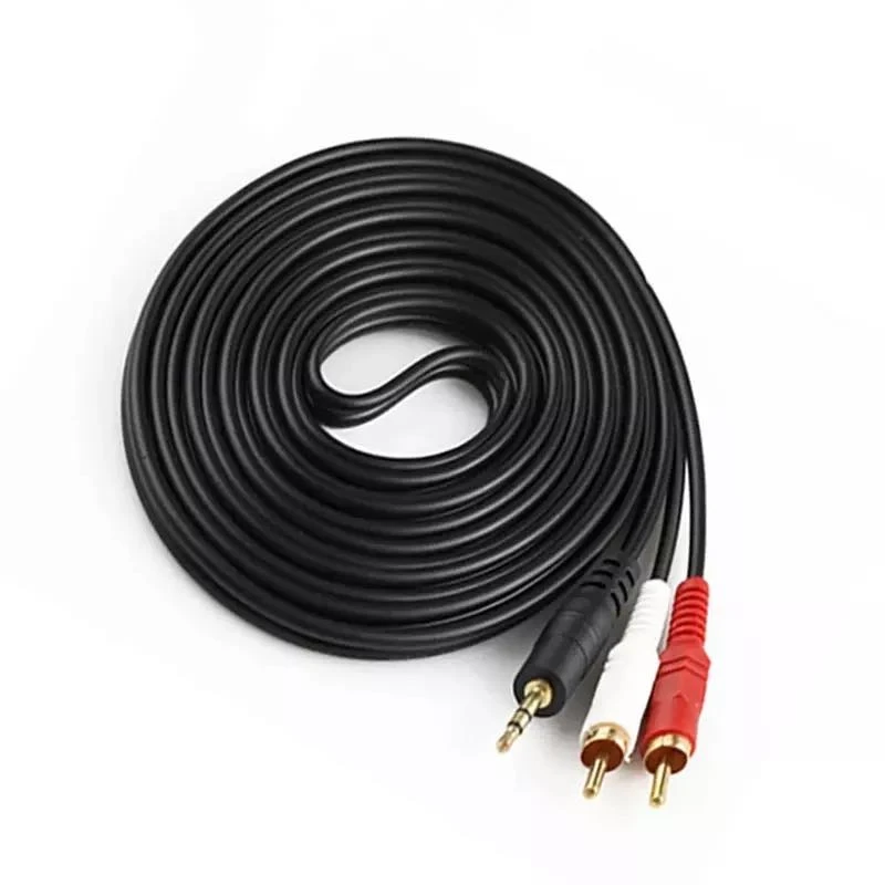 1M/3M/6M/12/M/audio cable 3.5mm Stereo Male Jack To 2 RCA Y CABLE FOR PC DVD Smart TV Speakers Audio Cable Cord PC cbs antenna channel