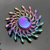 New Multicolor Gradient Fidget Spinner Creative Flower Rainbow R188 Mute Bearing Hand Spinner Fingertip Gyro Stress Relief Toys 6