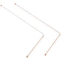 Copper Dowsing Rods - 99.9% Pure Copper 2PCS Divining Rods Energy Water Witching Detector 1