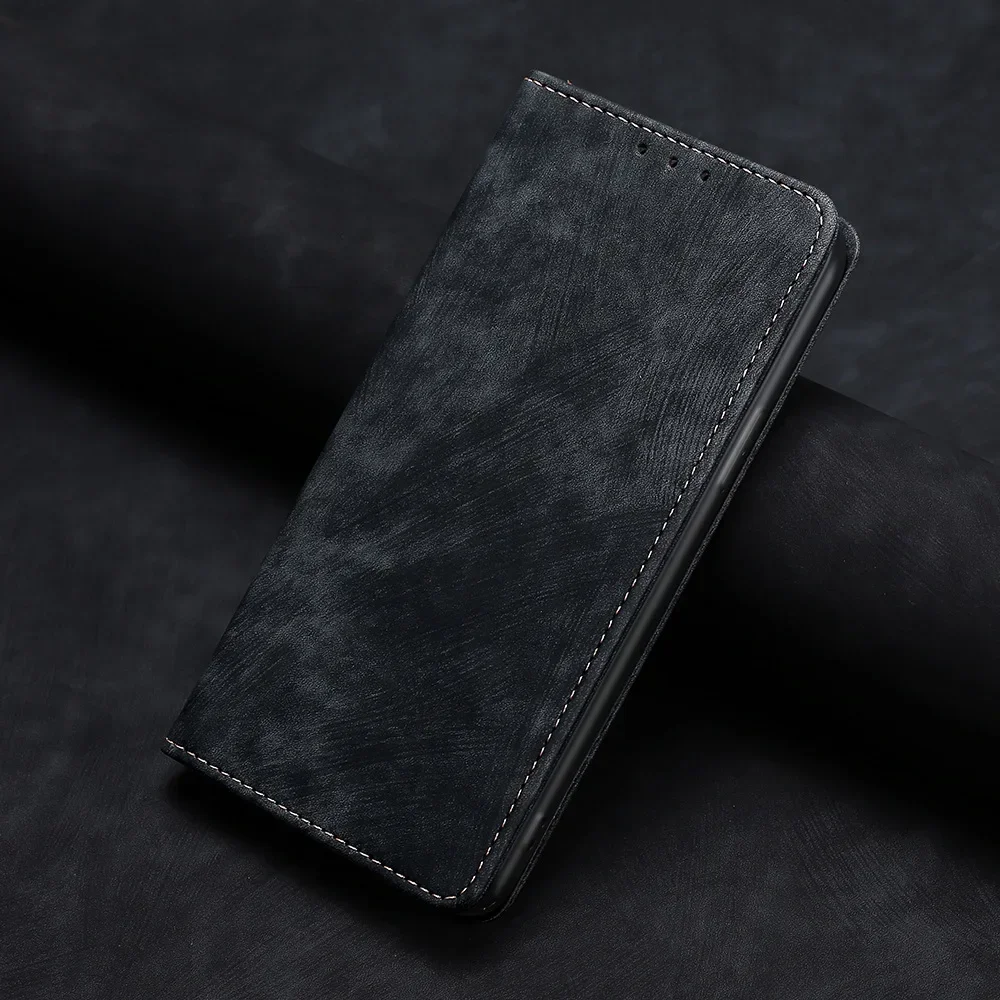 Elegant Leather Flip Cover Business Phone Case - Premium Protection & Style