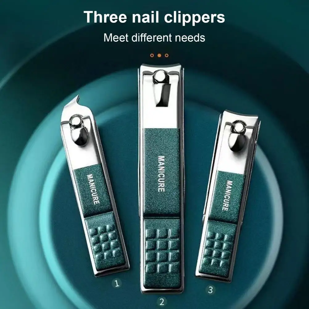 High Strength Manicure Tool Stainless Steel Nail Clippers Set with Anti-splash Design Manicure Pedicure Kit for Foot for Foot 3