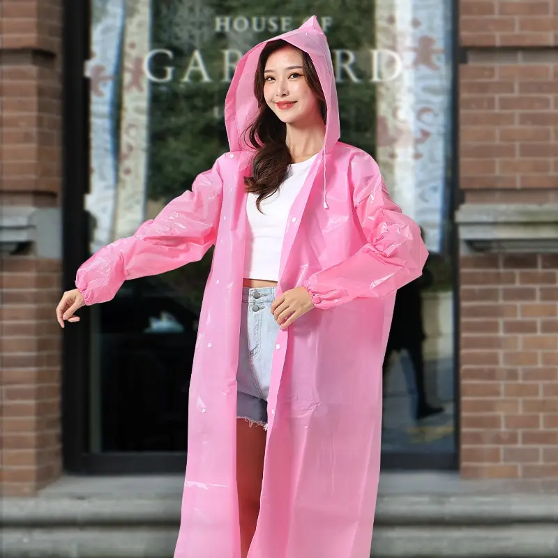 EW Adult Portable Raincoat Cycling One-piece Rain Poncho raincoat poncho