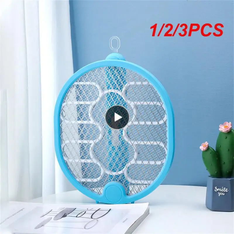 

1/2/3PCS In 1 Electric Mosquito Racket Rechargeable Usb Killer Anti Fly Mosquitoes Swatter LED Night Light Trap Bug Zapper Home