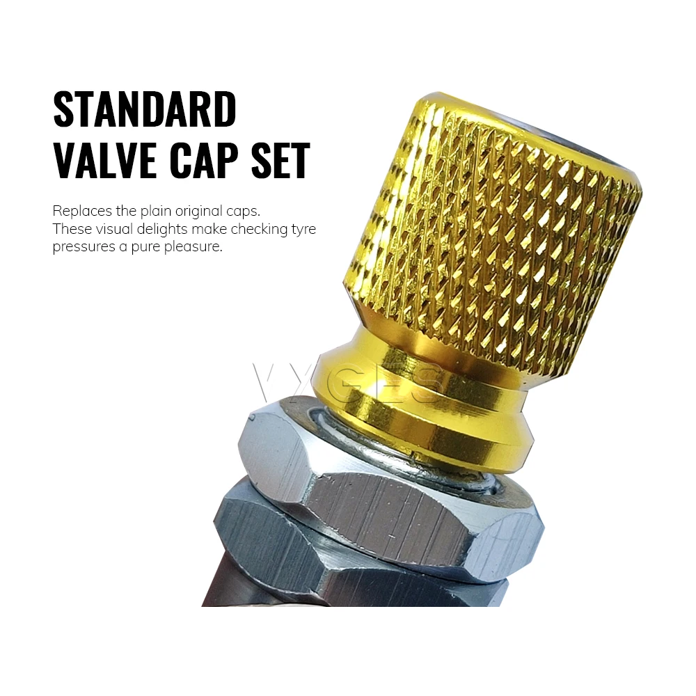 Motorcycle Standard Valve Cap Set