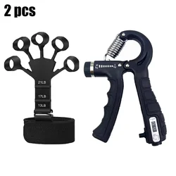 Adjustable Hand Grip Strengthening Expander with Counter (2 Pcs)
