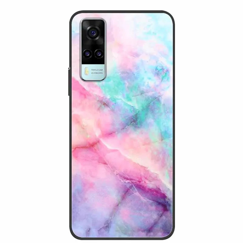 Marble Soft TPU Silicone Phone Cover - Protective Back Case Coque