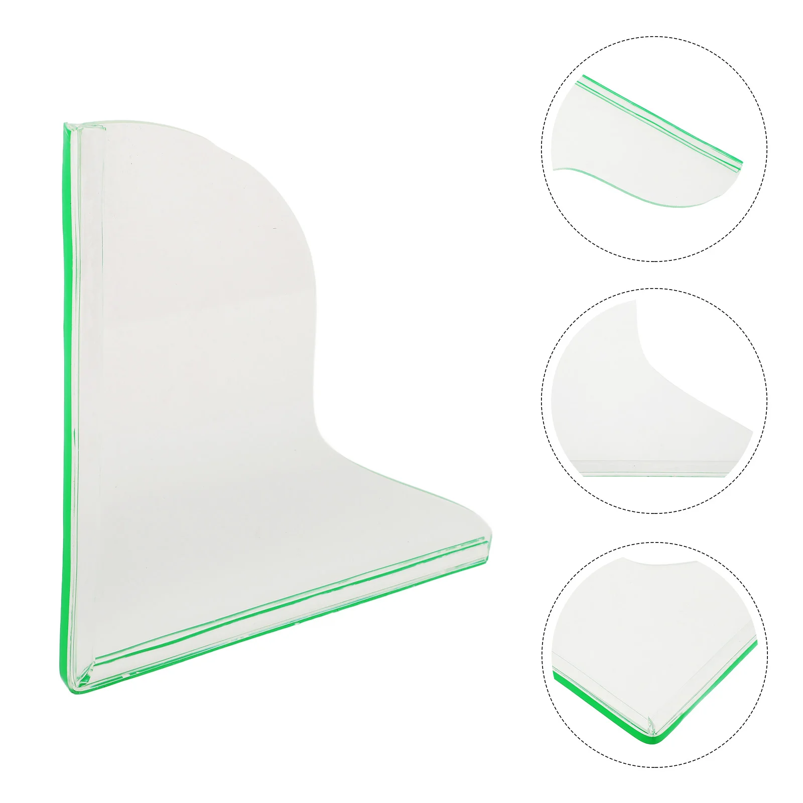 

2 Pcs Splash Guard Bathroom Splashing Guards Clear Shower Curtain Water Proof Display Stand Baffle Acrylic