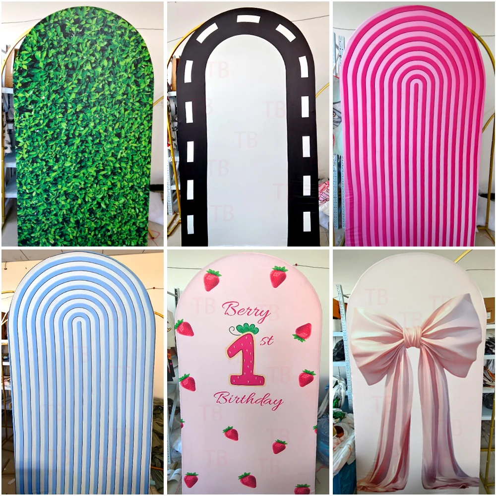 디즈니 에레멘탈 아치 배경 커버 엠버 루멘 & 웨이드 리플 베이비 샤워 사진 배경 파티 장식 소품 탄성 원단-Freehip.co.kr