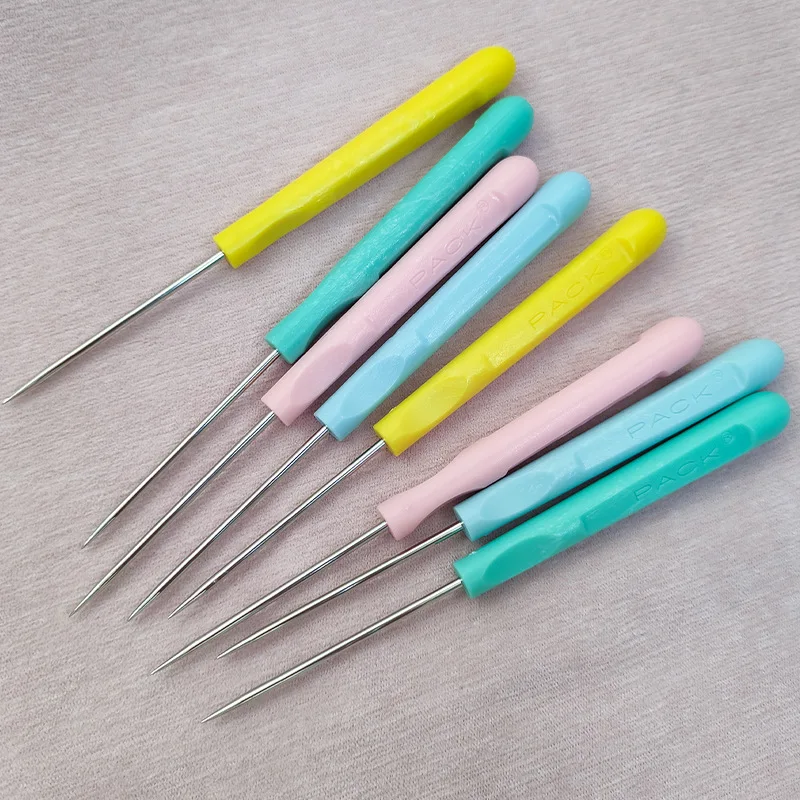 4/1PCS Plastic Handle Sewing Awl for DIY Sewing Repairing Canvas Leather leather craft tools,leather sewing tools
