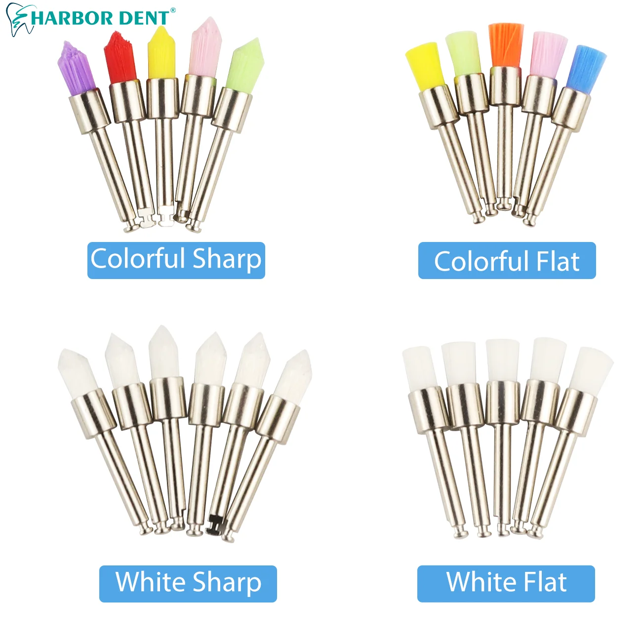 100 Piezas Cepillos Blanco 100 Piezas De Cepillos Desechables Para Pulido Dental - Cónicos, De Nailon Blanco, Para Profilaxis Cepillo De Dientes Desechable Con Pasta