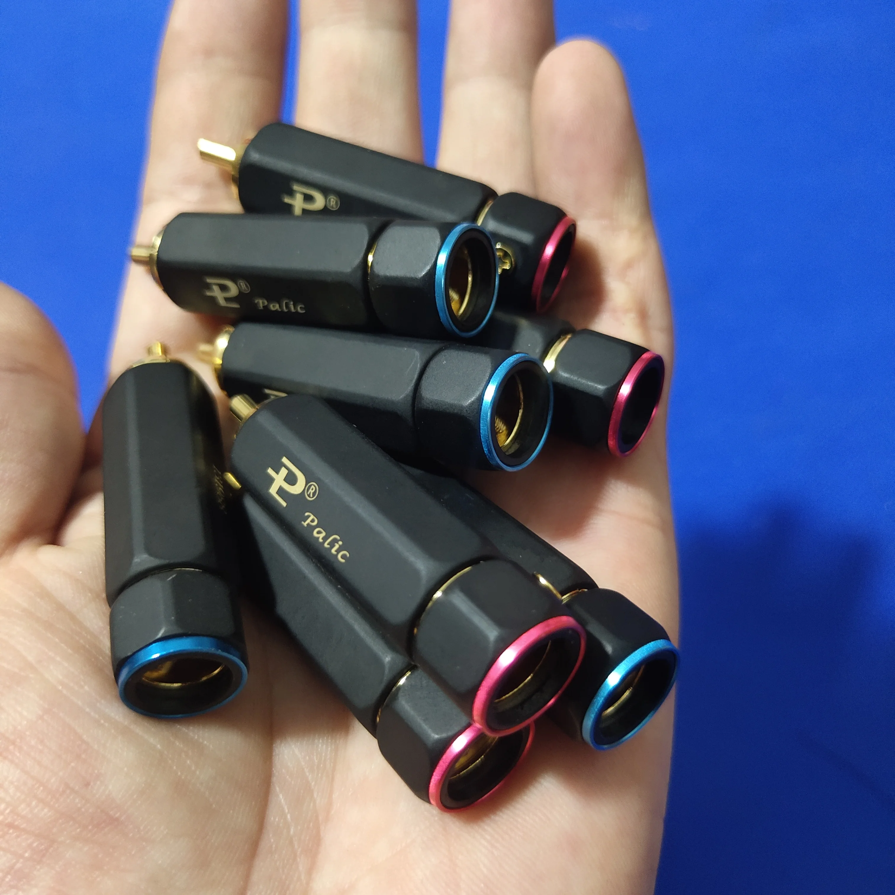 50Pcs-Hifi-Palic-High-Quality-Gold-Plated-RCA-Plug-Hi-end-Self-locking ...