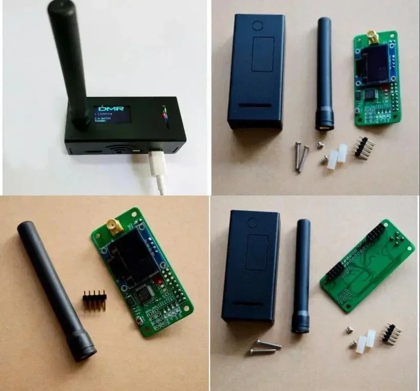 Jumbospot UHF VHF UV MMDVM Hotspot for P25 DMR YSF DSTAR NXDN Raspberry Pi Zero W/ 3B/4B + OLED+ Metal case +Antenna mmdvm hotspot