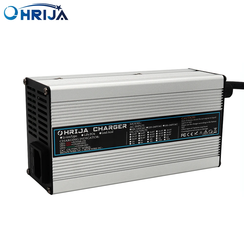 54.6v 10a Li-ion Battery Charger Lithium Ion Battery Charger 13s