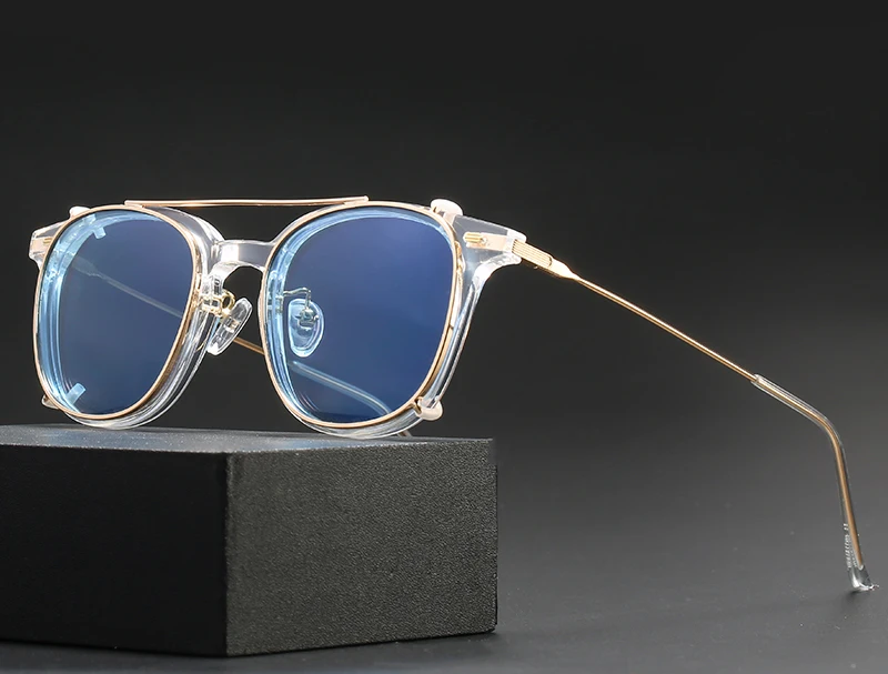 Swanwick lunettes de soleil carrées hommes polarisées tr90 femme mode clip sur femmes lunettes de soleil en métal rétro vintage dames_voghion.com