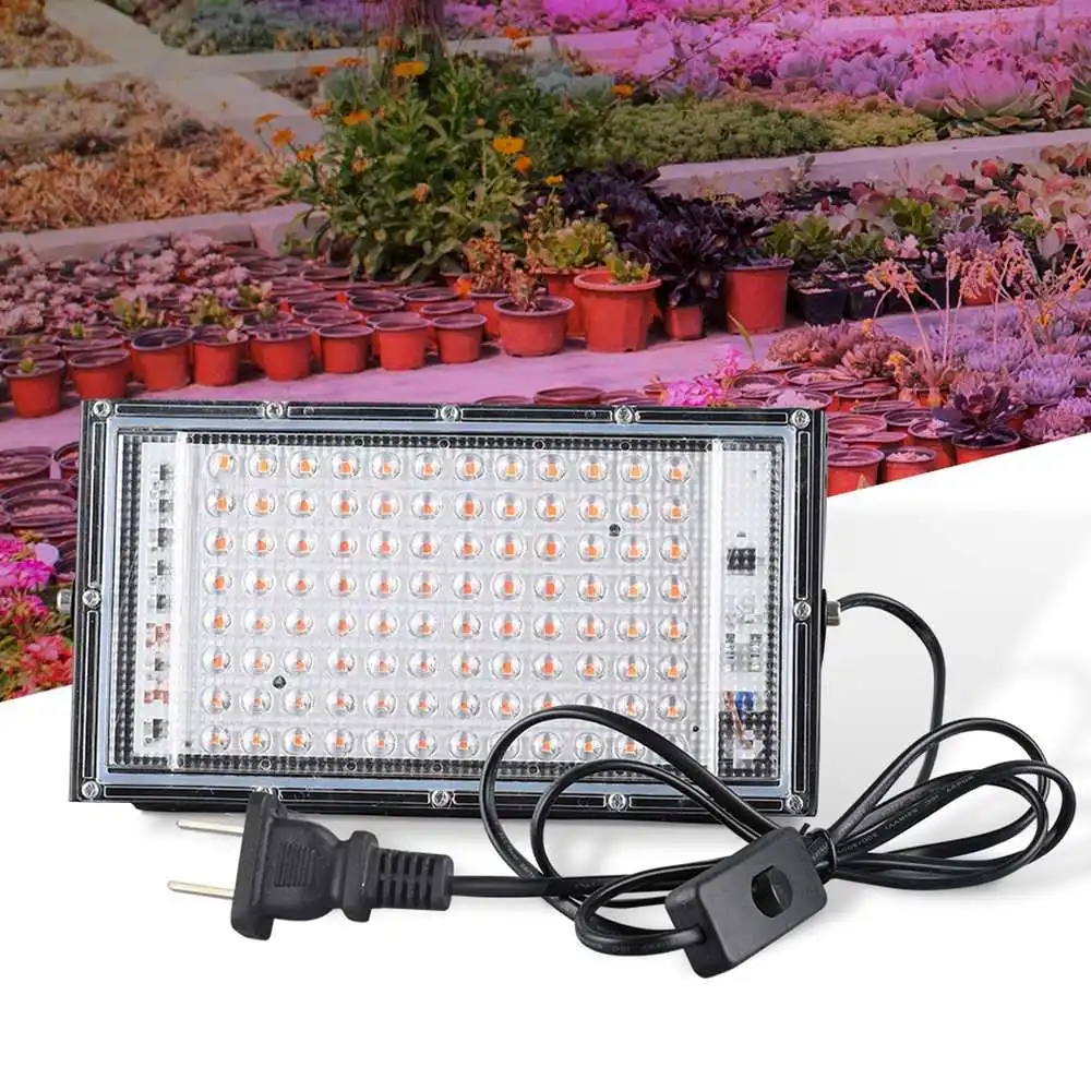 Phytolamp For Plants Light 50W 100W Led Grow Light Phyto Lamp Full Spectrum Bulb Lampada Idroponica Serra Flower Seed Grow