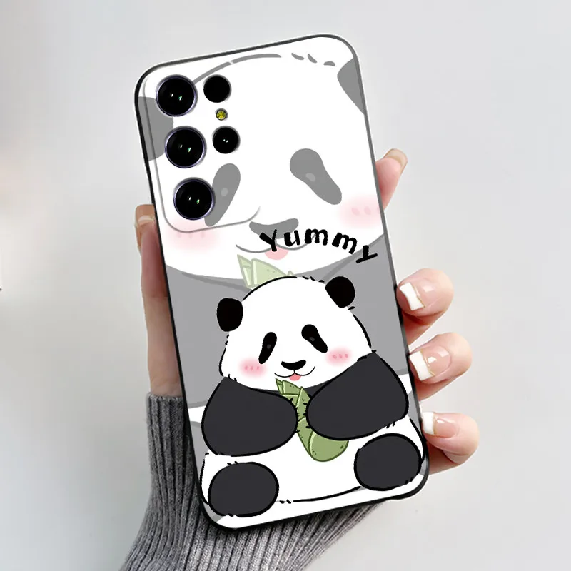 Aesthetic Cute Cat Cartoon Black Soft Silicone Shockproof Phone Case