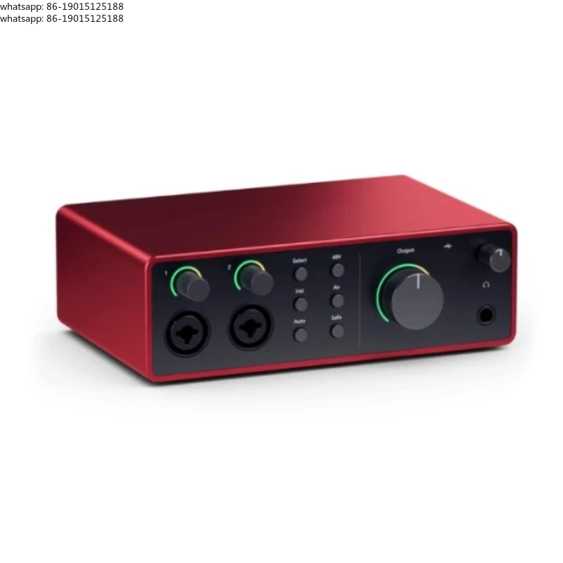 Interfaccia audio USB 4i4 di quarta generazione, 4 ingressi e 4 uscite, hub da studio compatto e completo per tutti gli strumenti