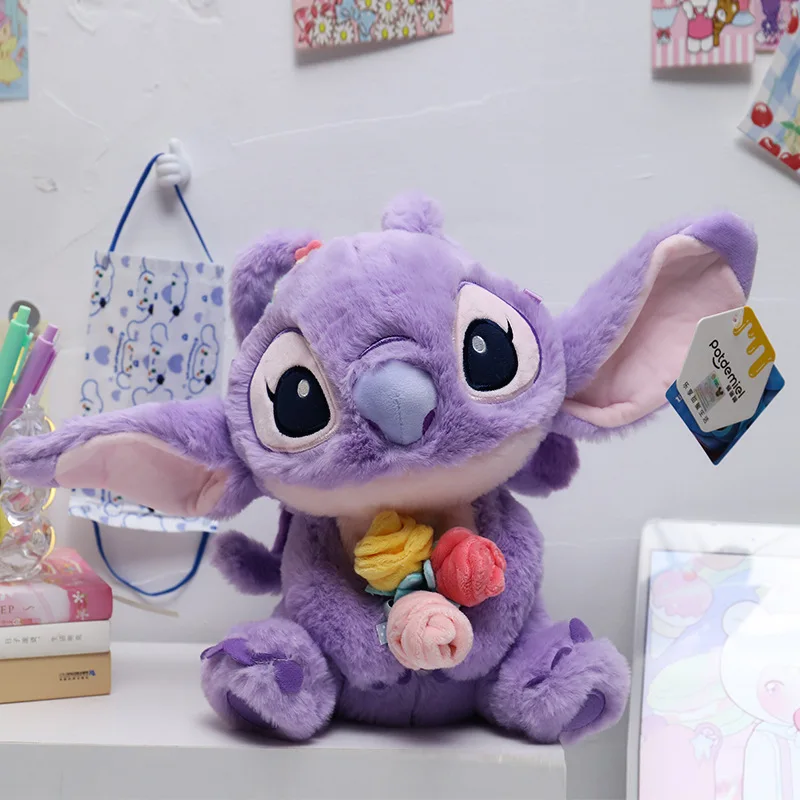 

Genuine Disney Star Trek Baby Stitch Lavender Angel Doll Bag Doll Stitch Girlfriend Plush Doll Bag Child Bag Gift Plush Toy